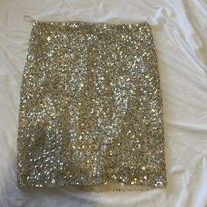 White house black market sequins skirt